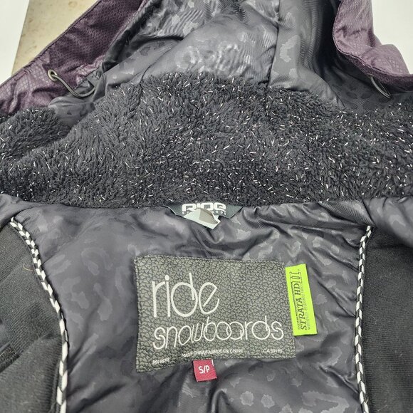 RIDE Seward Insulated Ladies Snowboard Jacket Deep Plum S NWOT - Picture 11 of 13